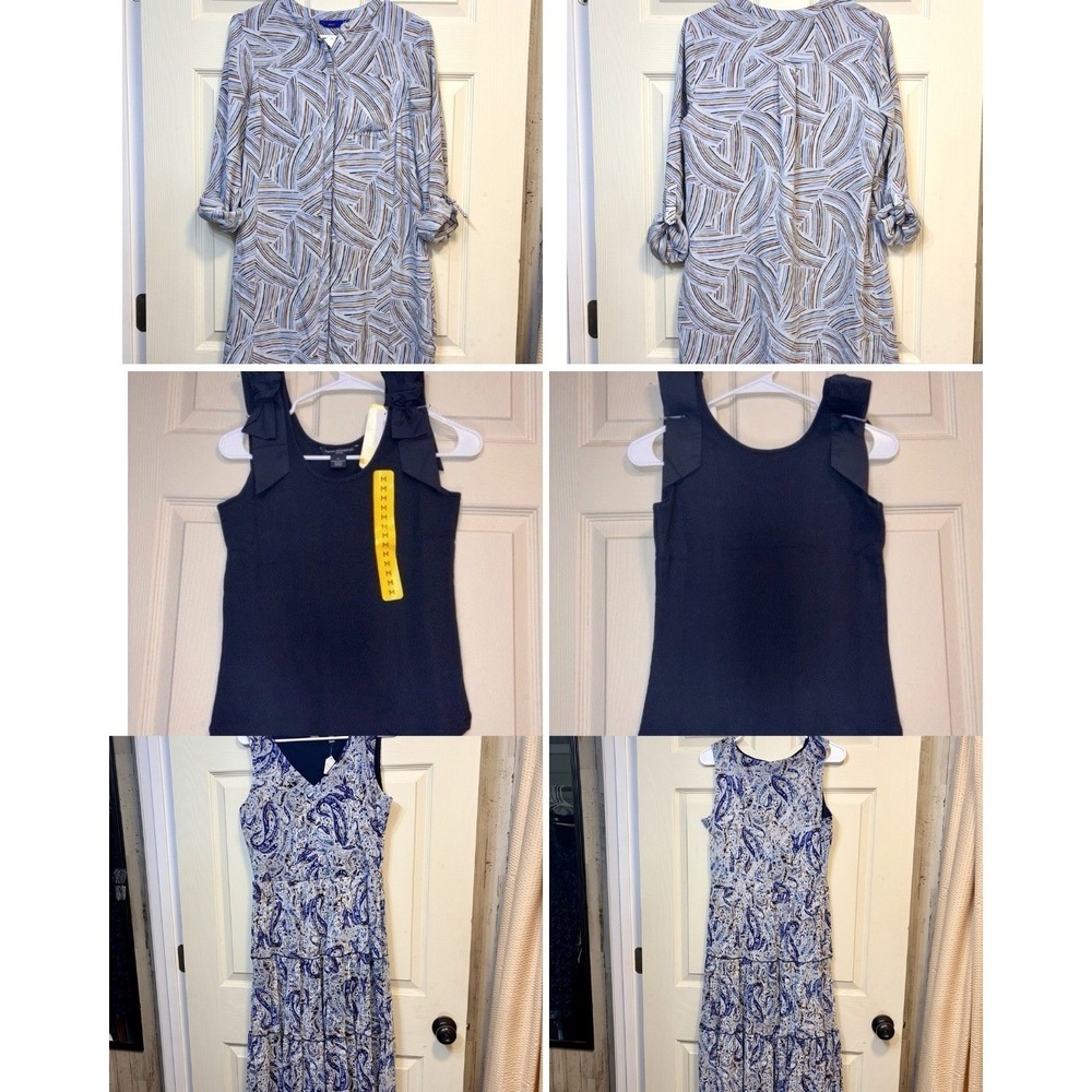 Women's Medium Clothing Bundle Tahari Dress French Connection NWT Tank APT 9 Top
